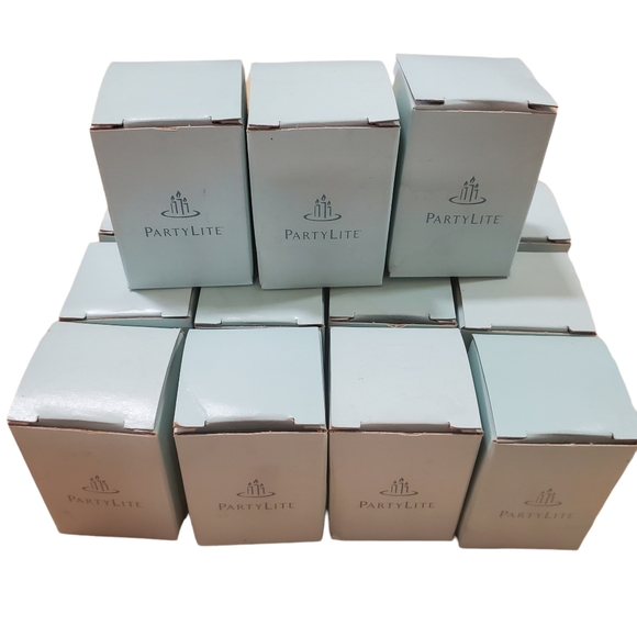 Partylite large lot of 15 Birthday Cake scented Votive candles retired NIB